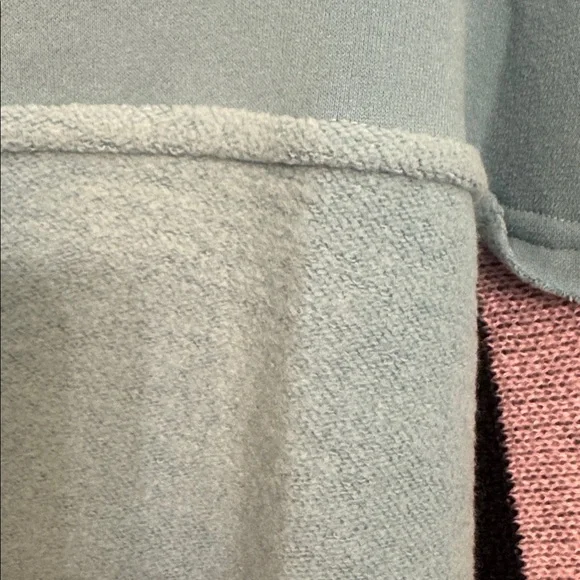 Easel Patchwork Blue OVERSIZED Knit Pullover Sweatshirt Sweater Small NEW - Picture 6 of 9